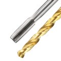 Tap And Drill Bit Set 1pcs 5 16-24 Unf Straight Flute Thread Screw Taps 6 9mm Twist Bits Uncoated Titanium Coated Hss-6542 