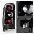 Acanii For 2000-2006 Chevy Suburban Tahoe Yukon Red Smoke Tail Lights Lamps Set Replacement