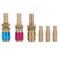 3pcs M10 Gas Adapter Argon Quick Connect Fittings Fitting Hose Connector For Tig Welding Torch