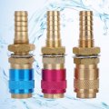 3pcs M10 Gas Adapter Argon Quick Connect Fittings Fitting Hose Connector For Tig Welding Torch
