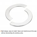 Uxcell Wall Split Flange 201 Stainless Steel Round Escutcheon Plate For 125mm Diameter Pipe