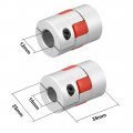 Uxcell Shaft Coupling 10mm To 12mm Bore L35xd25 Flexible Coupler Joint For Servo Stepped Motor