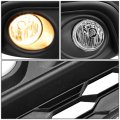 Auto Dynasty Compatible With Honda Civic Pair Of Bumper Driving Running Led Drl Fog Light Switch Bulbs Black Bezel Frosted Lens