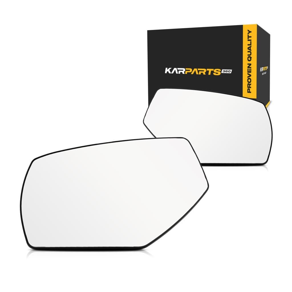 Mirror Glass Driver And Passenger Side Pair For Gmc Sierra 1500 2014 2018 Non Heated Towing Flat With Backing Plate 22919744