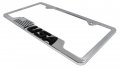 3d Modern Usa Inverted Flag Chrome Metal License Plate Frame