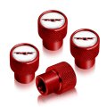 Ram 1500 Trx In White On Red Aluminum Tire Valve Stem Caps Official Licensed 