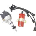 Ignition Distributor 12v Coil And Plug Wires Kit For Ford Tractor Models 500 To 900 2000 4000 Replaces 86588846 9n12259a 1553
