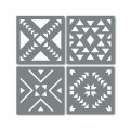 Aztec Tile Stencils Set Of Four 11 5 Inch Reusable In A Modern Stencil Pattern Use As Floor Or Wall Update Your Furniture 
