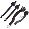4pc Front Inner And Outer Tie Rod End Kit For Honda Civic 1996 2000 Es2943r Es2946l Ev367