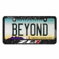 Ipick Image For Chevrolet Camaro Zl1 Logo Real Black Forged Composite Carbon Fiber License Plate Frame