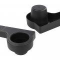 G-plus Universal Black Rear Seat Arm Rest Cup Holder Compatible With Ezgo Club Car Yamaha Golf Cart