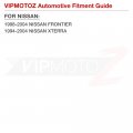 Vipmotoz Full Led Rear License Plate Lights Lamps W Red Strips Compatible With 1998-2004 Nissan Frontier 1994-2004 Xterra