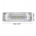 Uxcell 1pair Car Led License Plate Light Error Free White For Mercedes-benz W210 W202