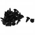 32 Pcs Black Plastic Rivets Clip 3mm X 5mm 13mm 
