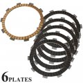 Caltric Friction Clutch Plate Compatible With Honda Vt400c2 Vt400c Shadow Custom 400 2009-2010 6-plates