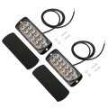Led Trailer Lights For Truck Atv Rv Camper Marker Strobe Tail Boat Kit Waterproof Aluminum Housing Amber Yellow Light 1 Pair 