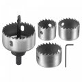 Uxcell Bi-metal Hole Saw Set 1-1 4 32mm 2 38mm 1-3 44mm 2-1 8 54mm Hss High Speed Steel Cutter Drill Bit For Metal Wood Plastic