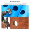 Uxcell Bi-metal Hole Saw Set 1-1 4 32mm 2 38mm 1-3 44mm 2-1 8 54mm Hss High Speed Steel Cutter Drill Bit For Metal Wood Plastic