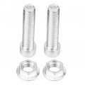 Motorcycle Shock Absorbers 2pcs Universal Rear Absorber Riser Height Extension Silver Parts With Screw