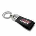 Ipick Image For Hemi 426 Black Real Leather Loop Strap Chrome Metal Key Chain Keychain Official Licensed