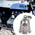 Omoojee Motorcycle Bell Cross Wing For Luck Drive Safe Bikers Riders Red Biker Accessory