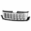 Ch1200341 Factory Style Front Bumper Grill Grille Assembly For Jeep Grand Cherokee Laredo Limited 2011-2013 Chrome Black 