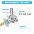 Uxcell Motorcycle Fuel Valve Petcock Gas Tank Switch For Honda Cb1 1989-1990 Shadow Vlx 600 1988-2007