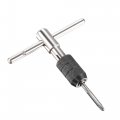 Uxcell Adjustable T-handle Tap Wrench Set M3 M4 M5 M6 Hand Thread Taps 2 5mm 3 4 2mm 5 Twist Drill Bits High Speed Steel