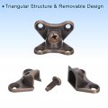 Uxcell 16pcs Removable Corner Brace Metal Butterfly L Brackets Right Angle Support With Screws For Shelves Cabinets Wood