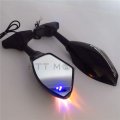Httmt Mt085a- Blue Led Turn Signal Mirror Compatible With Cbr 125r 150r Suzuk Sv650s Katana Tl1000r