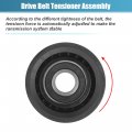 Uxcell Drive Belt Tensioner Assembly Accessory Idler Pulley No 0002020019 For Mercedes-benz E 320 1998-2004 Black Metal