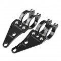Fydun 2pcs Headlight Mount Bracket Clamps Head Lamp Holder Fork 38mm-41mm For Motorcycle 