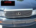 312 Motoring Fits 1990-2001 Lexus Ls400 Chrome Grill Grille Kit 1991 1992 1993 1994 1995 1996 1997 1998 1999 2000 90 91 92 93