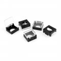5pcs Rectangle Plastic Waterproof Covers For 16mm Dia Botton Switch 