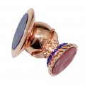 Mobile Phone Holder Zinc Alloy For Car 360 Rotation Strong Viscosity Magnetic Universal Stents Diamond Cell Rose Rksff-002c