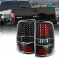 Acanii For 2004-2008 Ford F150 Pickup Truck Lobo Black Housing Full Led Tail Lights Brake Lamps Pair Set Left Right