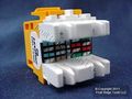 Leviton 5g110-ry5 Yellow Category 5e Snap In Connector 