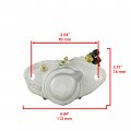 Caltric Front And Rear Brake Caliper With Pad Compatible Polaris Magnum 325 4x4 2000
