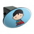 Superman Cute Chibi Character Oval Tow Trailer Hitch Cover Plug Insert