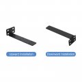 Uxcell Shelf Brackets 2pcs 63 X 245 Mm Cold Rolled Steel Floating Shelves With Screws Industrial L For Wood Table Bench Black