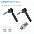 X Autohaux 2pcs Front Outer Tie Rod End Links Es800408 Suspension Steering 5183761aa 5183761ab For Dodge Caliber 2007-2012