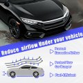 3pcs Front Bumper Lip For 2016-2021 Honda Civic 10th 4dr Sedan Spoiler Splitter Body Kit Pp Plastic Gloss Black