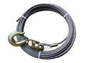 Secure Tow Scc-3775-swh Winch Cable 8 In X 75 Ft Eips Iwrc Steel Core With 3 Ton Swivel Hook For Rollback Wrecker Car Hauler 