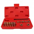 Thread Chaser Kit 15pcs Metric Set Carbon Steel Rethreading Tap Die Tool Rethread Repair Hand Tools 