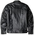 Leather King Mens Utility Pocket Motorcycle Jacket Black Large Tall 