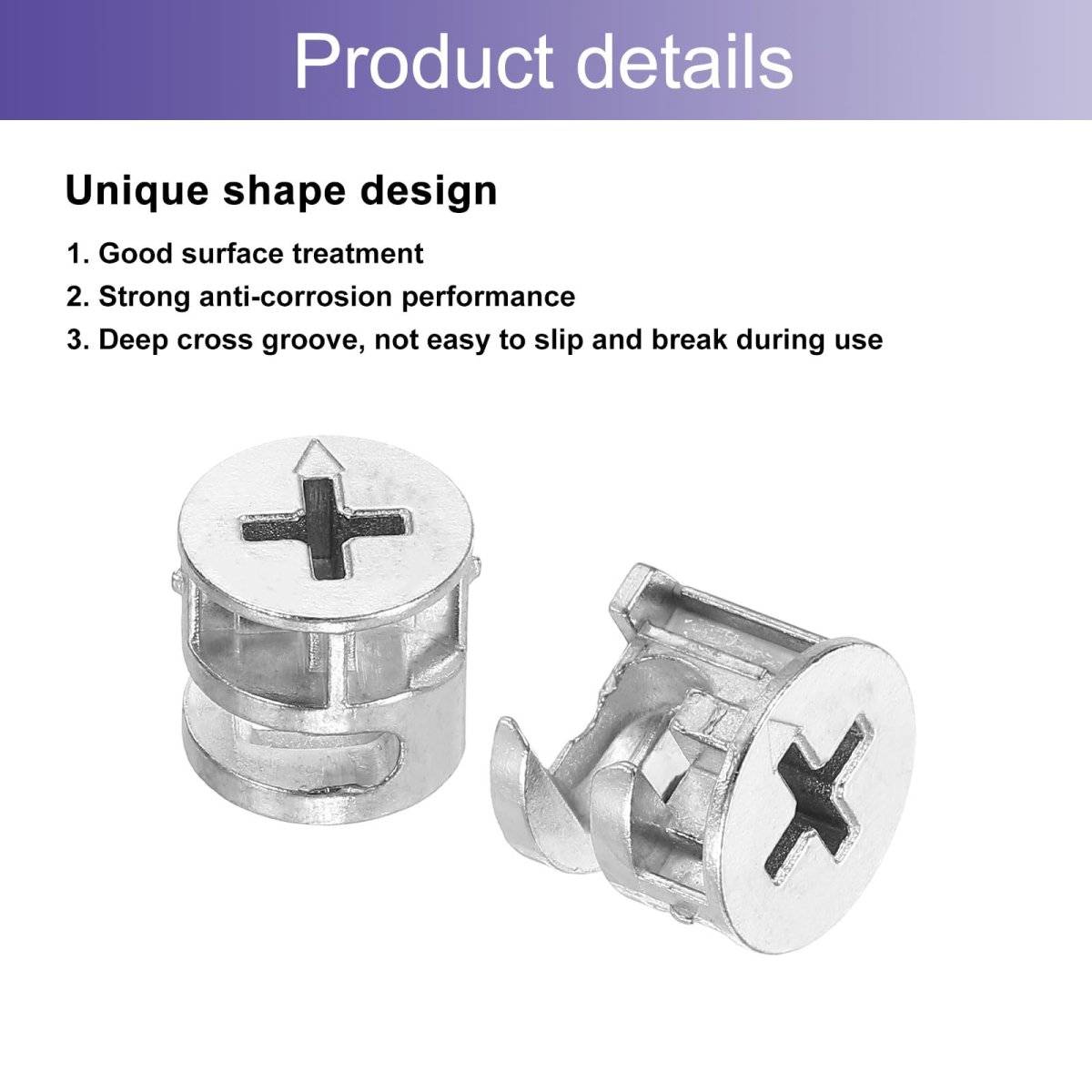 Cam Lock Nut For Furniture 20pcs 15x13 5mm Joint Connector Locking Nuts Connecting Fittings
