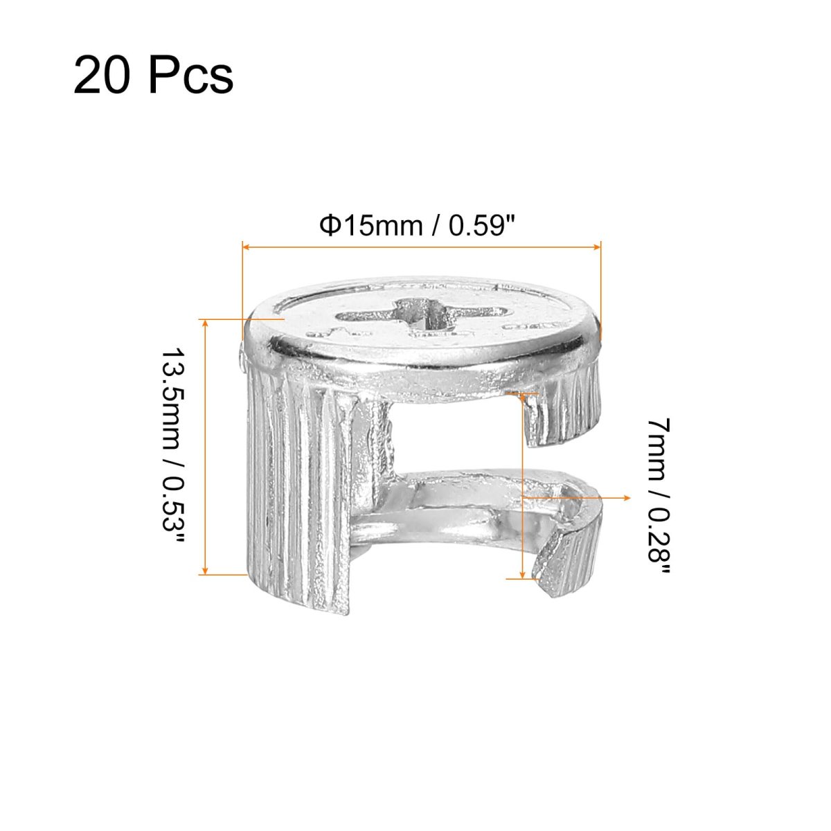 Cam Lock Nut For Furniture 20pcs 15x13 5mm Joint Connector Locking Nuts Connecting Fittings
