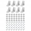 Uxcell 8set Inside Corner Bracket Gusset Kits 58x58x29mm 3060 Angle Connector For European 3030 Series Aluminum Profile Silver