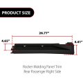 Rear Right Side Rocker Molding Panel Trim For Jeep Compass 2011-2017 5116128ac 05116128ac Black