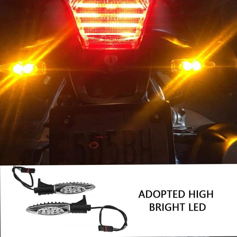Fydun Turn Signal Ligh Front Led Side Marker Light Yellow Dc12v Clearance Lights 2 Pcs For Motorcycle
